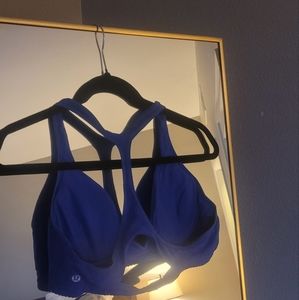Lululemon size 10 blue sports bra